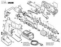 Bosch 0 601 937 7A2 GSB 9,6 VES-2 Cordless Impact Drill 9.6 V / GB Spare Parts GSB9,6VES-2